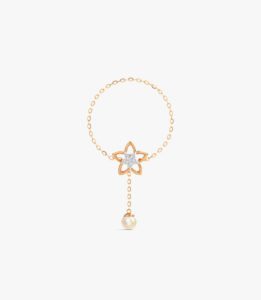 Caratglitz Designer Gold And Diamond Bracelet